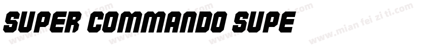 SUPER COMMANDO SUPE字体转换